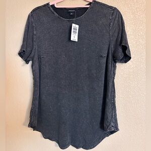 Black mineral wash super soft shirt